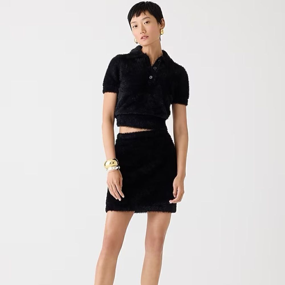 J Crew Mini Sweater Skirt in Brushed Yarn NWT